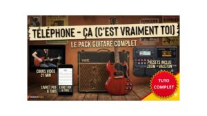 Jouer Ca c'est vraiment toi de téléphone à la guitare