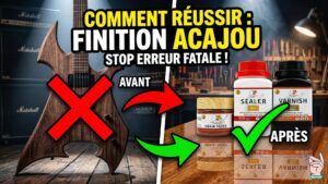 Comment Préparer l'Acajou d'un Kit Guitare : Guide Finition, Bouche-Pores et Fond Dur