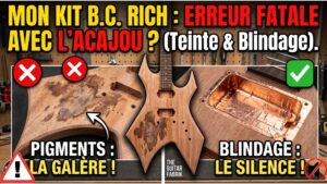 Montage Guitare en Kit B.C. Rich : Crash Test Acajou et Réussite du Blindage Cuivre