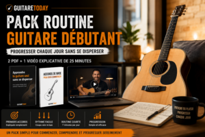 Pack Routine Guitare Débutant : commencez simplement, sans vous disperser