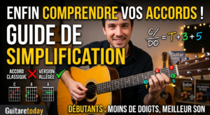 Jouez les accords guitare simplement