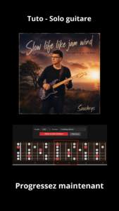 Solo guitare - Gamme B penta Mineure position 7